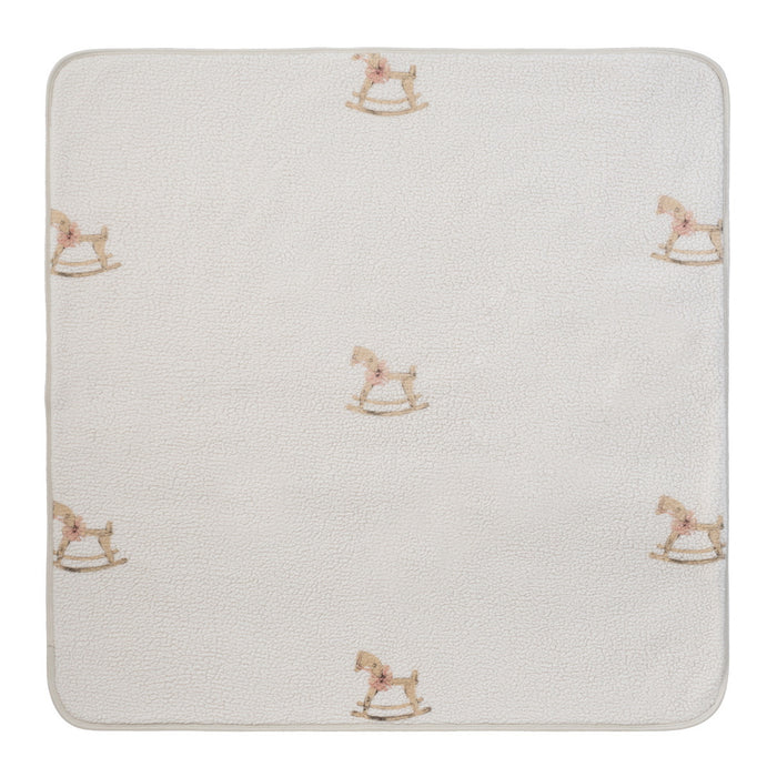 Baby Girl Blanket | Rocking Horse | Pink | Kipp Baby Aw25
