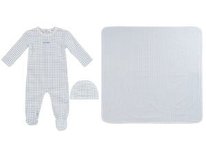 Baby Boy Layette Set | Teddy Au Pane | Blue | Kipp Baby | SS26