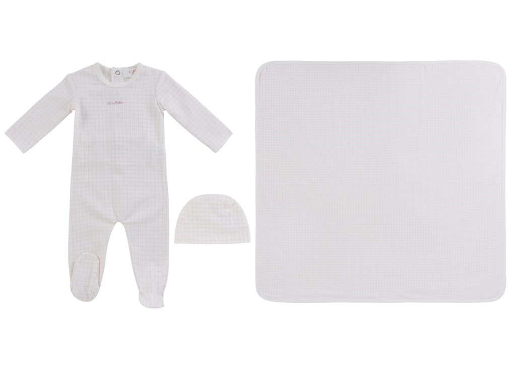 Baby Girl Layette Set | Teddy Au Pane | Pink | Kipp Baby | SS26
