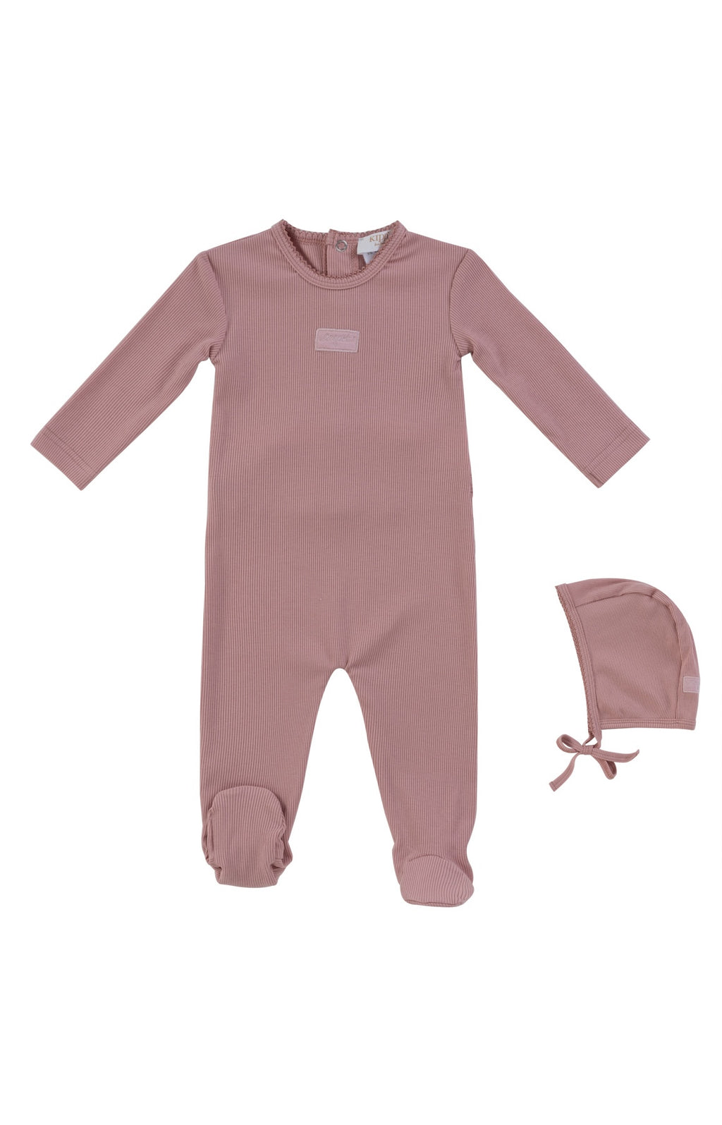 Baby Girl Footie & Hat | Enfant Rib  | Pink | Kipp Baby | SS26