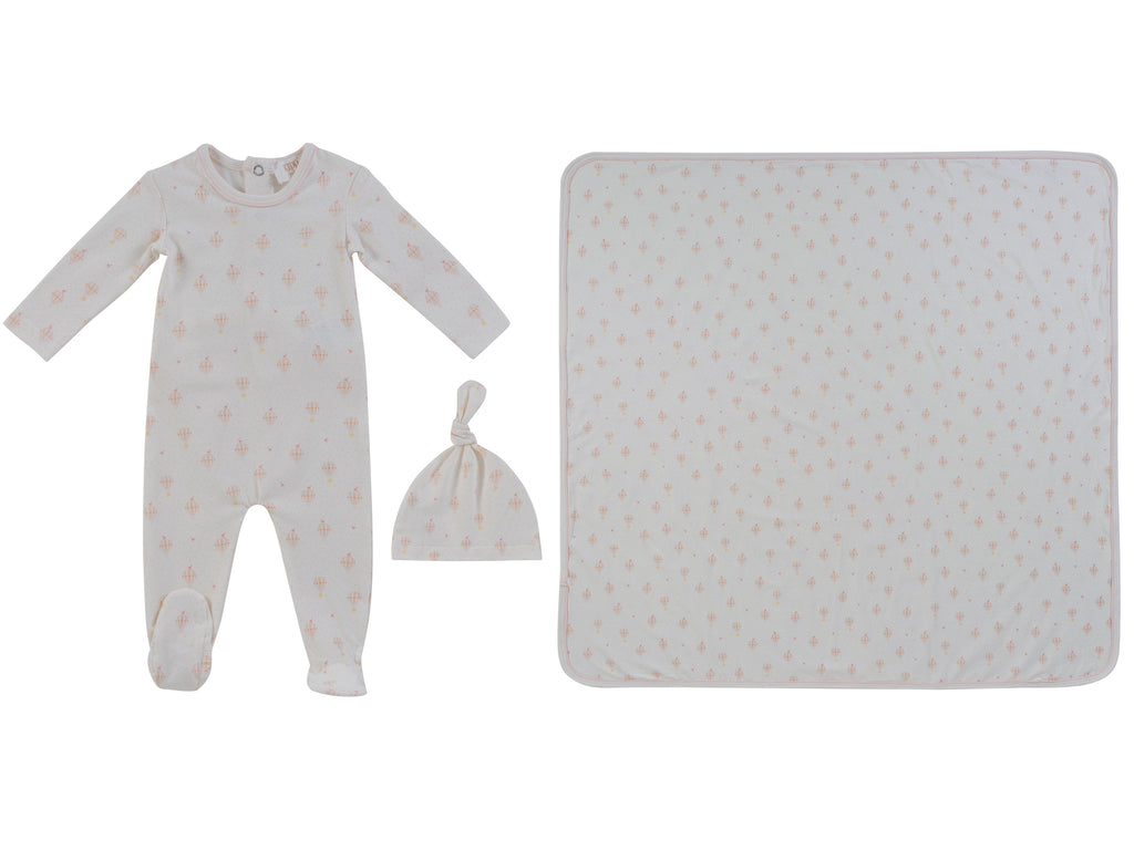 Baby Girl Layette Set | Up & Away  |  Pink | Kipp Baby | SS26