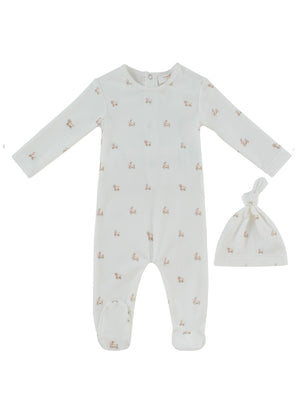 Baby Girl Footie & Hat | Petits Amis | Pink | Kipp Baby | AW26