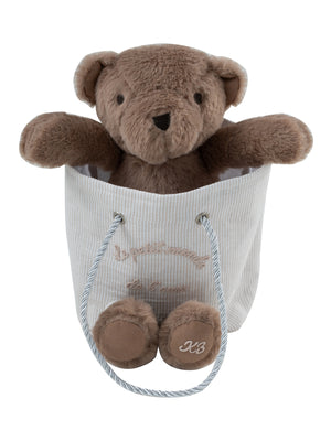 Baby Plush Toy |  Petit Ours Teddy in Bag | 3 Colors | Kipp Baby | AW26