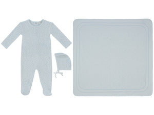 Baby Boy Layette Set | Whispering Blooms | Blue | Kipp Baby | AW26