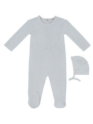 Baby Girl Footie & Hat |  Whispering Blooms | Rose | Kipp Baby | AW26