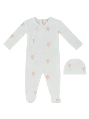 Baby Girl Footie & Hat | Ciel Enfant Wrap | Pink | Kipp Baby | AW26