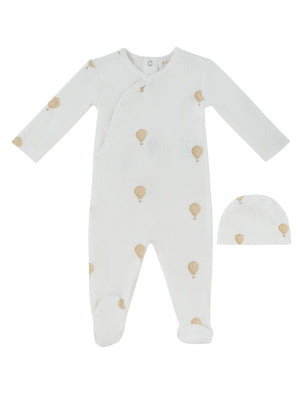 Baby Boy Footie & Hat | Ciel Enfant Wrap | Stone | Kipp Baby | AW26