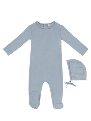 Baby Boy Footie & Hat | Mon Bebe | Blue | Kipp Baby | AW26
