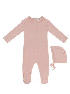 Baby Girl Footie & Hat | Mon Bebe | Pink | Kipp Baby | AW26