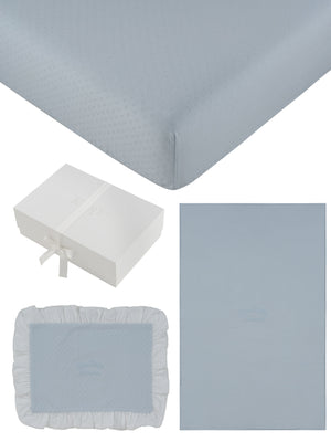 Baby Linen Set | Mon Bebe 4PC Mini Crib Set | 3 Colors | Kipp Baby | AW26