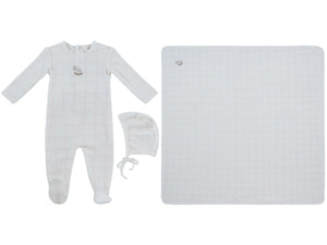 Baby Girl Layette Set |  Whinny Plaid | Pink | Kipp Baby | AW26