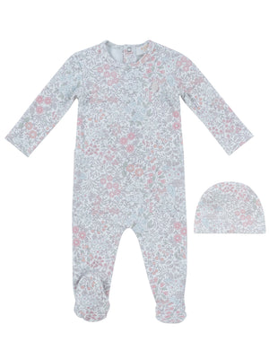 Baby Girl Footie & Hat | Soft Wool | Multi | Kipp Baby | AW26