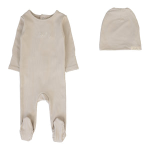 Baby Boy Footie + Hat | Take Me Home Bebe | Oat | Lil Legs | SS26