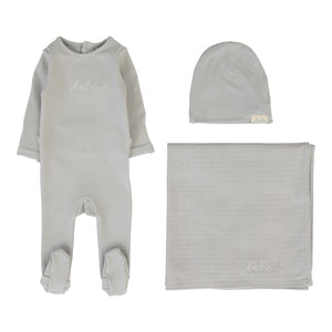Baby Boy Layette Set | Take Me Home Bebe | Pale Blue | Lil Legs | SS26