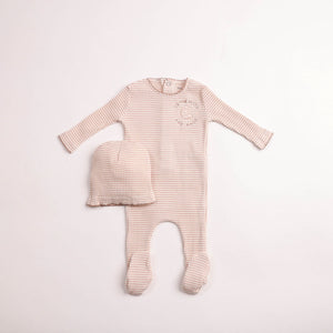 Baby Girl Footie + Hat | To the Moon | Ballerina Pink | Bee and Dee | AW26