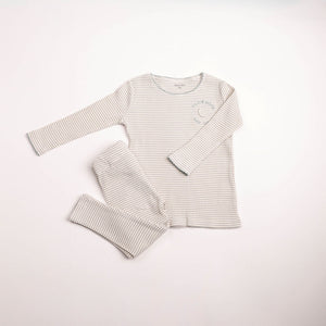 Baby Boy 2 Piece Outfit | To the Moon Ribbed Loungewear | London Fog | Bee and Dee | AW26