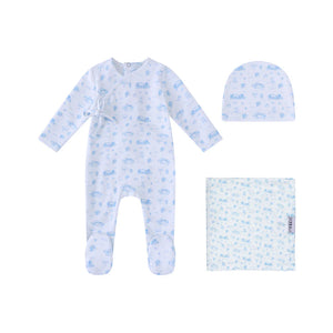 Baby Boy Layette Set | Toile Garden Print | Minilabel | SS26