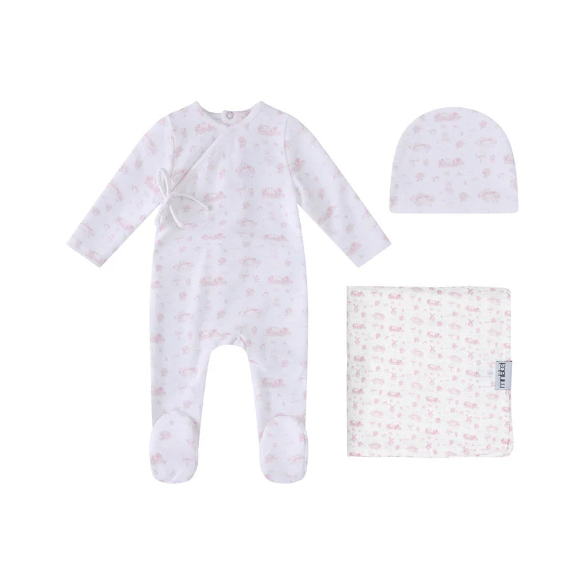 Baby Girl Layette Set | Toile Garden Print | Minilabel | SS26