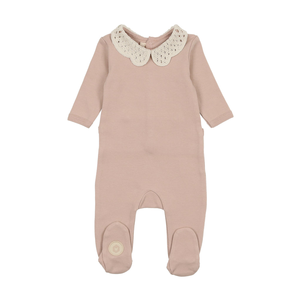 Baby Girl Footie | Touch of Crochet | Rose Dust | Mon Tresor | SS25