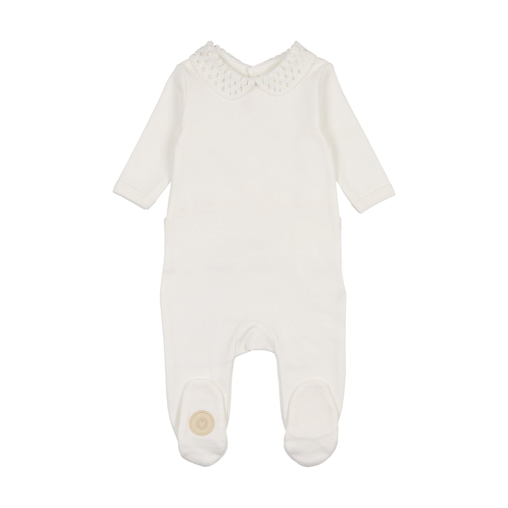 Baby Neutral Footie | Touch of Crochet | Ivory | Mon Tresor | SS25