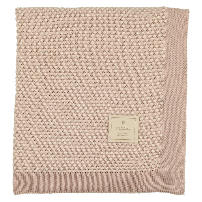 Baby Blanket | Two-Tone Knit | Mon Tresor