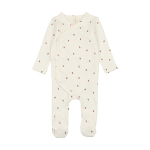 Baby Girl Footie + Hat | Very Berry | White/Red | Lil Legs