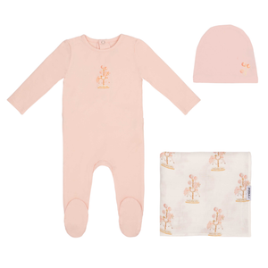 Baby Girl Layette Set | Water Print Carousel | Pink | Minilabel | SS26