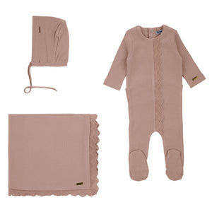Baby Girl Layette Set | Lace Collection | Blush | Cream Bebe