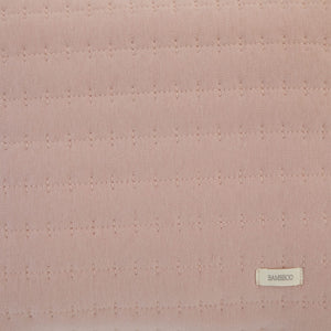 Baby Blanket | Solid Quilted | Mauve | Cream Bebe