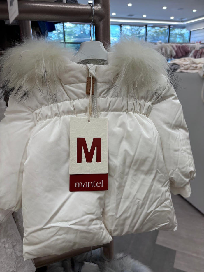 Baby Neutral Jacket | Gathered Highwaist | White | Mantel AW25