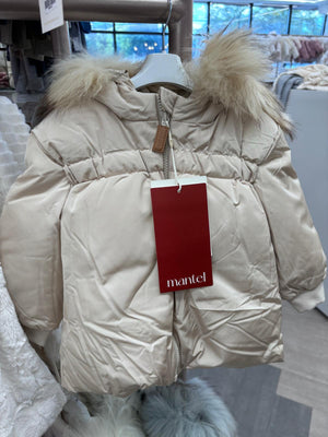 Baby Neutral Jacket | Gathered Highwaist | Beige | Mantel AW25