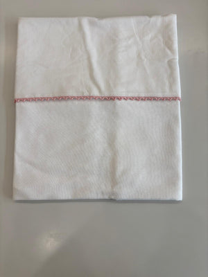 Baby Girl Blanket | Lace Edge Wrap | White\Pink | La Mascot SS26