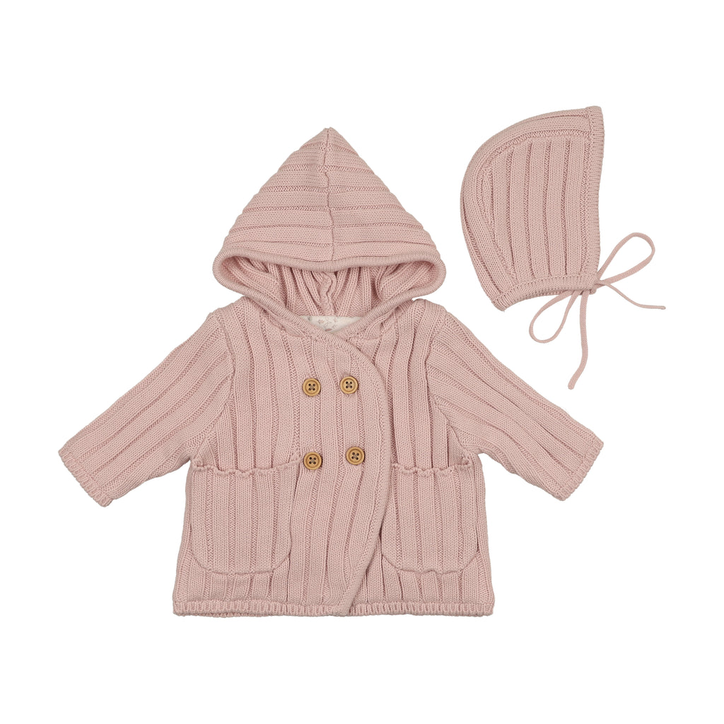 Baby Girl Jacket + Blanket | Whimsical Bloom | Dusty Pink | Bee and Dee | AW25