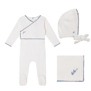 Baby Boy Layette Set | Classic Velour | White | Minilabel | AW26