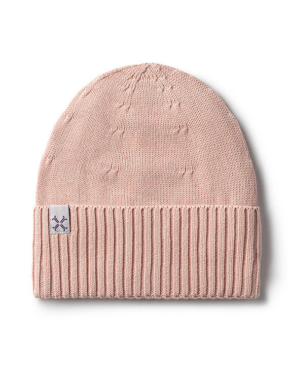 Baby Girl Beanie | Jacqueline & Jac | Flat Cuffed | Blush