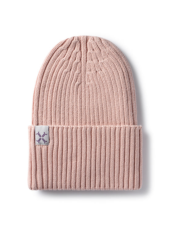 Baby Girl Beanie | Jacqueline & Jac | Ribbed Cuffed | Blush