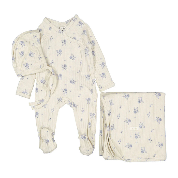 Baby Boy Layette Set | Blue Watercolor | Ladida | AW25
