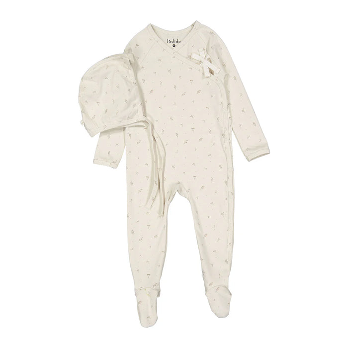 Baby Girl Footie + Hat | Blush Tiny Bud | Ladida | AW25