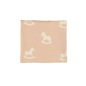 Baby Girl Blanket | Cuddle Horse | Faded Rose | Bebe Organic