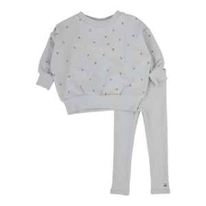 Baby Boy Set | Cherry Print | Pale Blue | Aw25