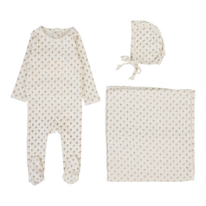 Baby Neutral Layette Set | Ballard Print | Milk | Lil Legs | Aw25