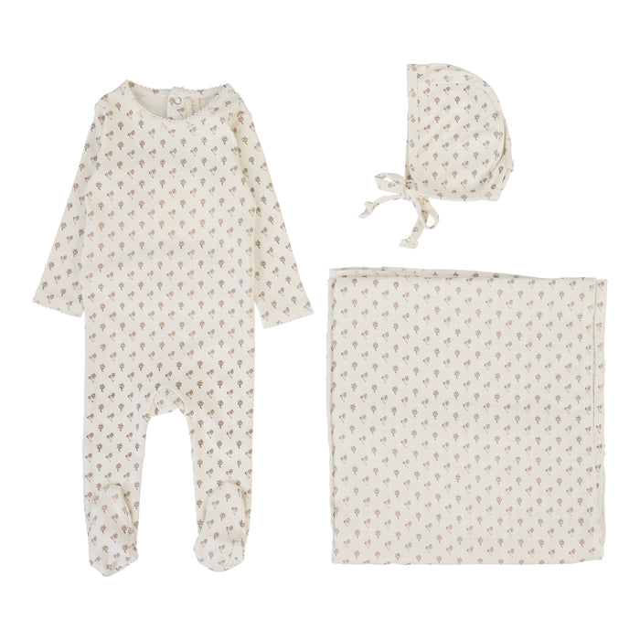 Baby Neutral Layette Set | Ballard Print | Milk | Lil Legs | Aw25