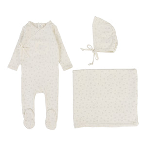 Baby Girl Layette Set | Bud | Cream/Pink | Lil Legs | Aw25