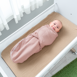 Baby Easy Swaddle Blankets w/ Zipper - 3 Pack by Comfy Cubs: Light Blush/Blush/Mauve / Small (0-3 Months)