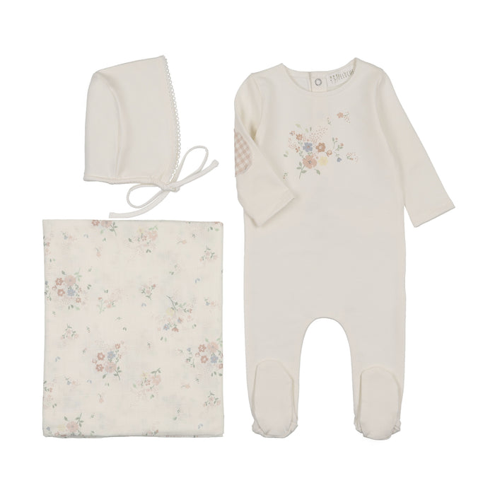 Baby Girl Layette Set | Watercolor Bundle | Pink | Peluche | AW25