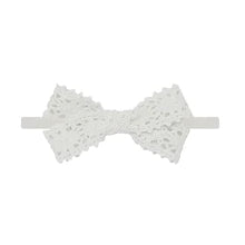 Baby Girl  Headband | Lace Trim Pointelle | Cream | Ely's & Co