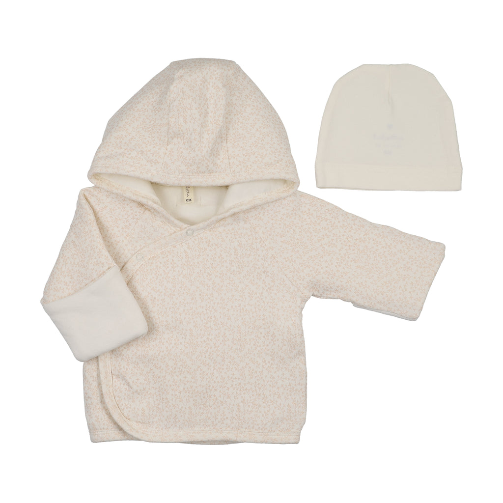 Baby Girl Jacket | Leaf Trail | Cream/Pink | Lil Legs