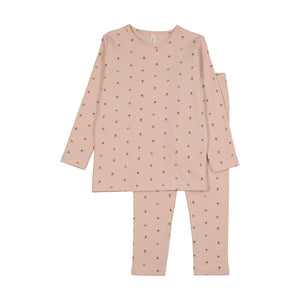 Baby Girl Lounge Set | Bitsy Floral | Pale Pink | Lil Legs | AW26