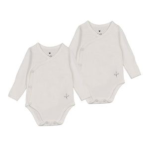 Newborn Long Sleeve Undershirts | Winter White | Lil Legs
