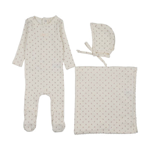 Baby Girl Layette Set | Floret Print | Cream/Pink | Lil Legs | SS26